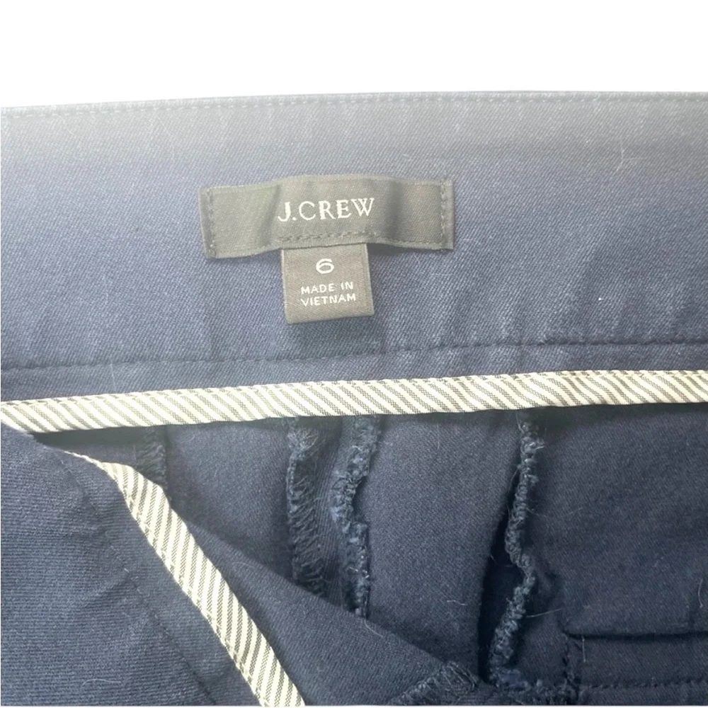 J. Crew Blue Navy Women’s Trouser Pant Slim Size 6